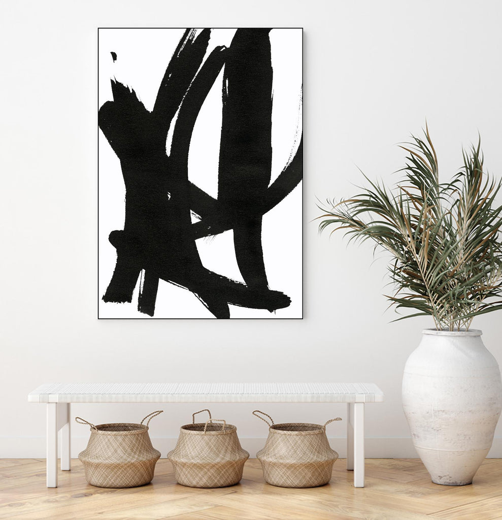 Composition in Black and White 7 by THE Studio on GIANT ART - white abstract