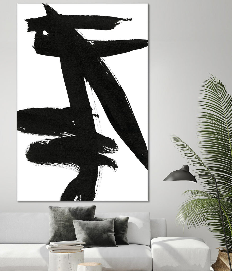 Composition en noir et blanc 9 par THE Studio sur GIANT ART - blanc abstrait