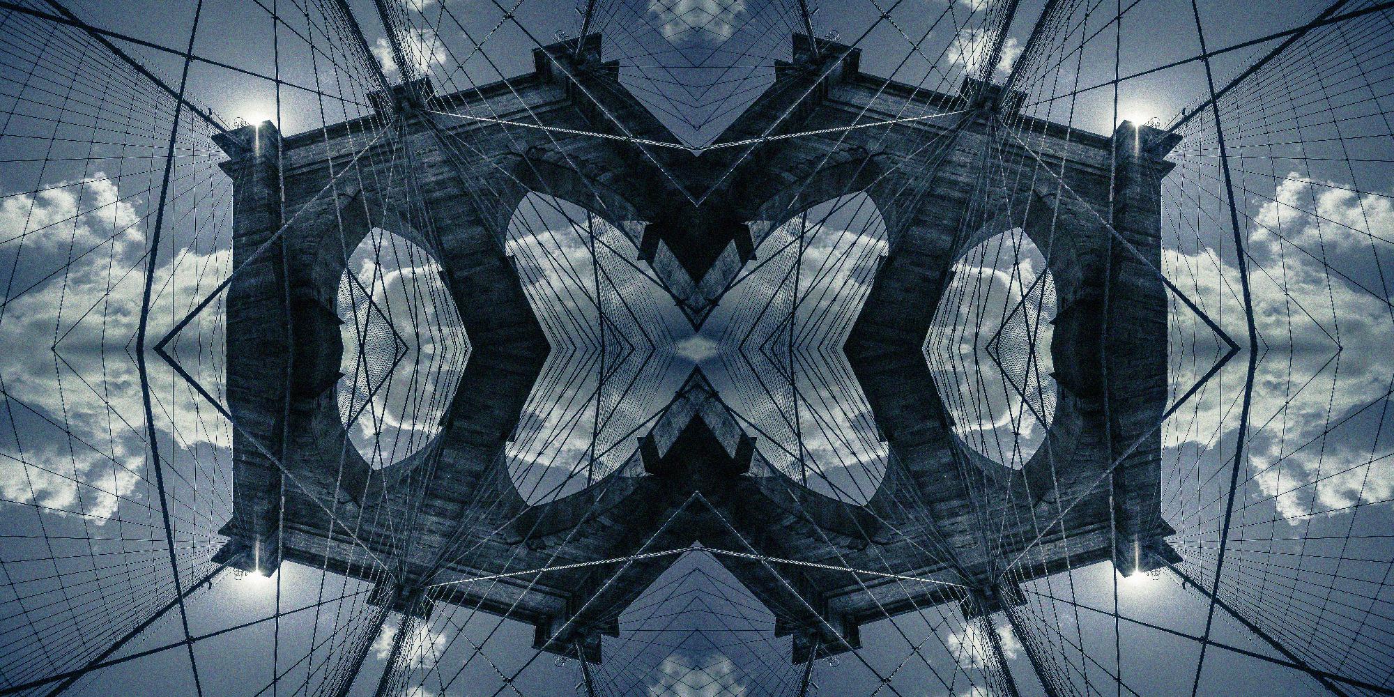 Folded Architecture 1 by DavidJordan Williams on GIANT ART - blue abstract