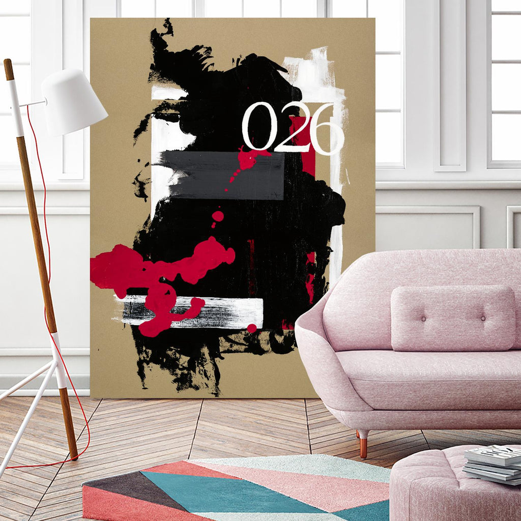 Zero Series No. 026 d'Emma Jones sur GIANT ART - abstraction rouge