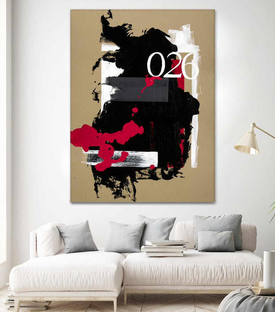 Zero Series No. 026 d'Emma Jones sur GIANT ART - abstraction rouge