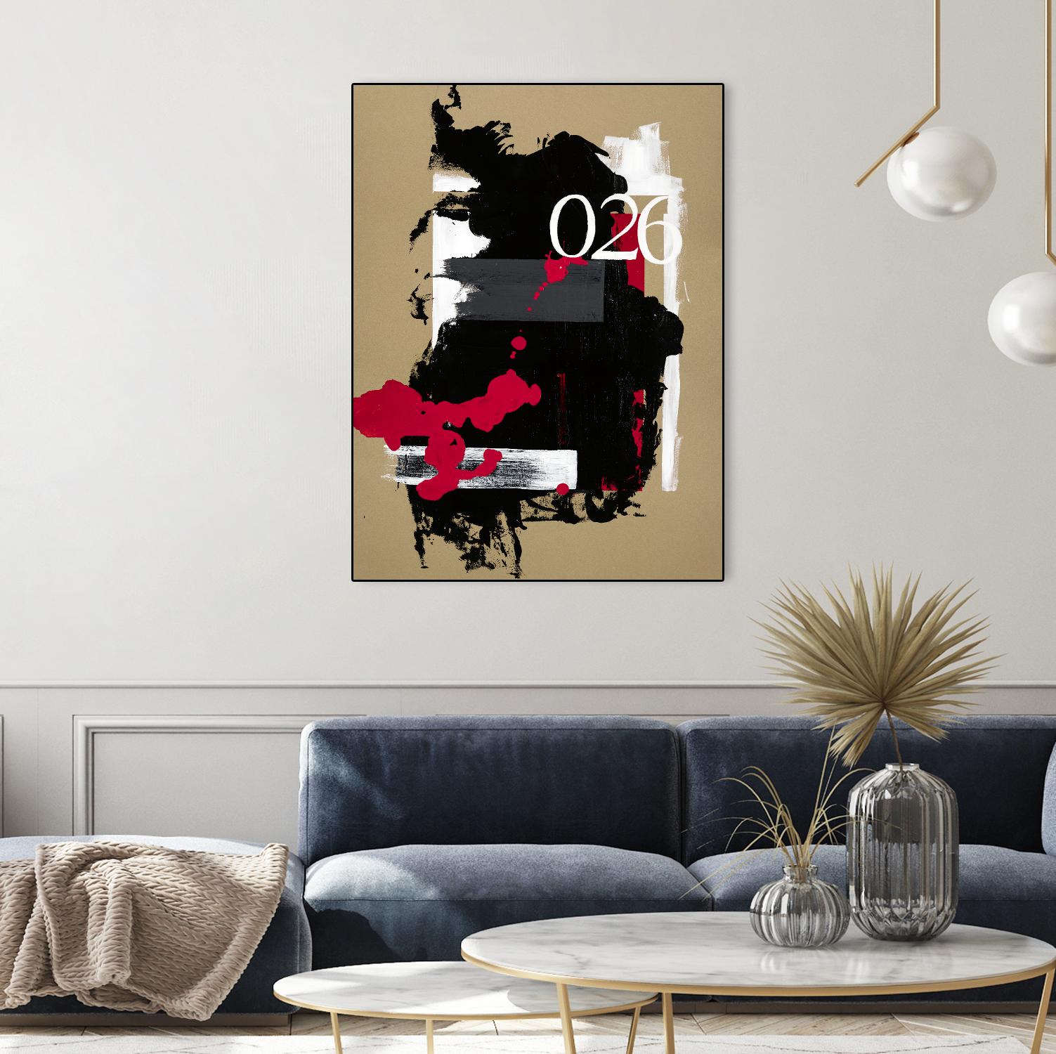 Zero Series No. 026 by Emma Jones on GIANT ART - red abstract