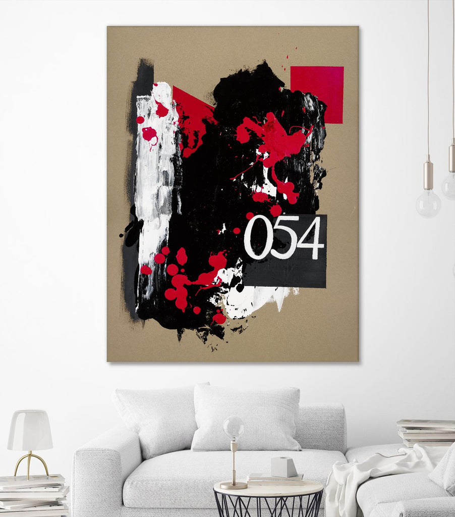 Zero Series No. 054 by Emma Jones on GIANT ART - red abstract