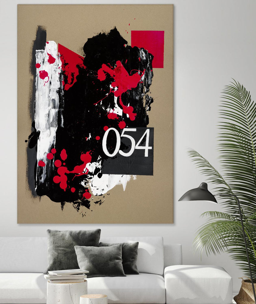Zero Series No. 054 d'Emma Jones sur GIANT ART - abstraction rouge