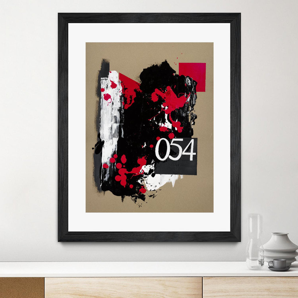 Zero Series No. 054 d'Emma Jones sur GIANT ART - abstraction rouge
