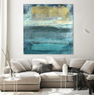 Indigo Evening 1 by Maeve Harris on GIANT ART - green abstract