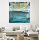 Indigo Evening 1 by Maeve Harris on GIANT ART - green abstract