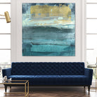 Indigo Evening 1 by Maeve Harris on GIANT ART - green abstract