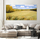 Wild Meadows by Stephen Henning on GIANT ART - blue landscape