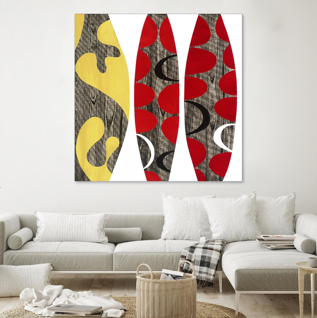 Empowerment I by Mary Calkins on GIANT ART - red abstract