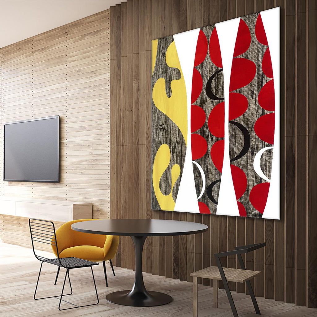 Empowerment I by Mary Calkins on GIANT ART - red abstract