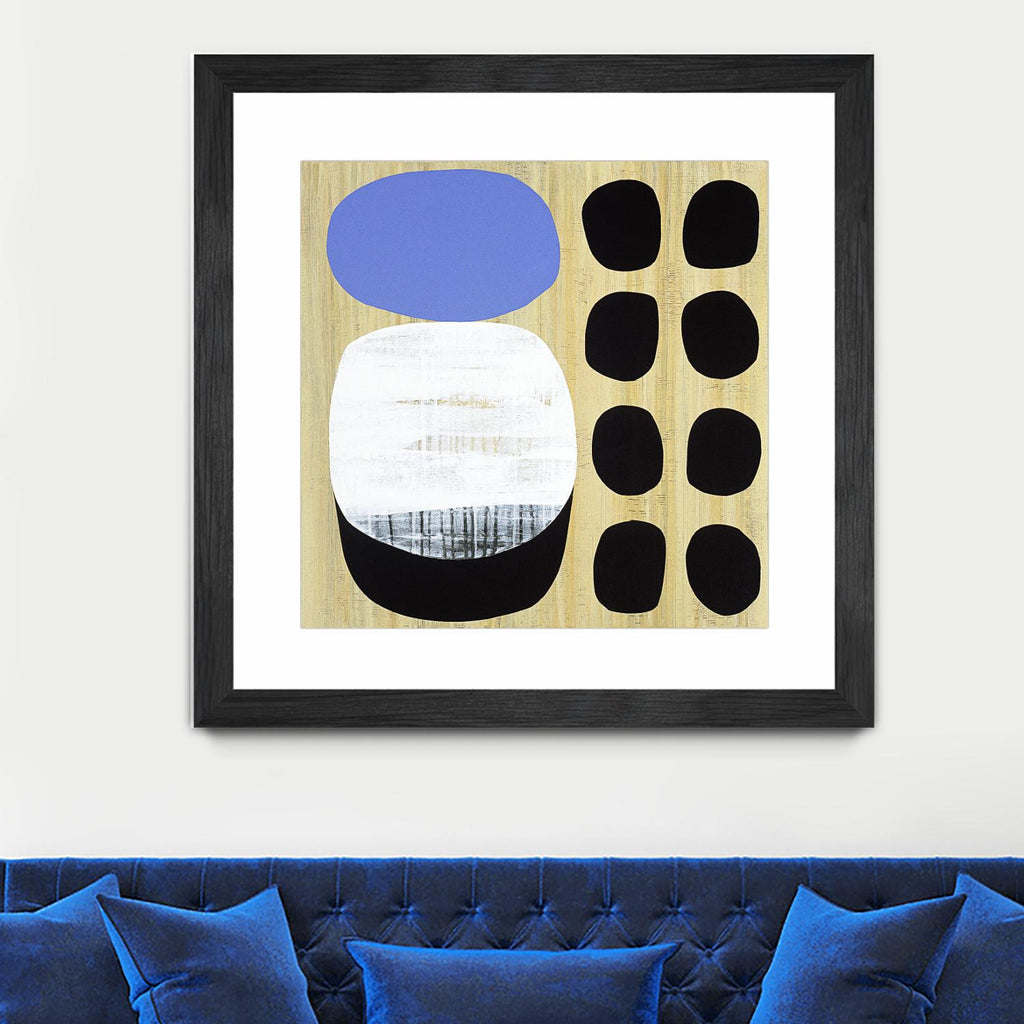 Luna Azul I by Mary Calkins on GIANT ART - blue abstract