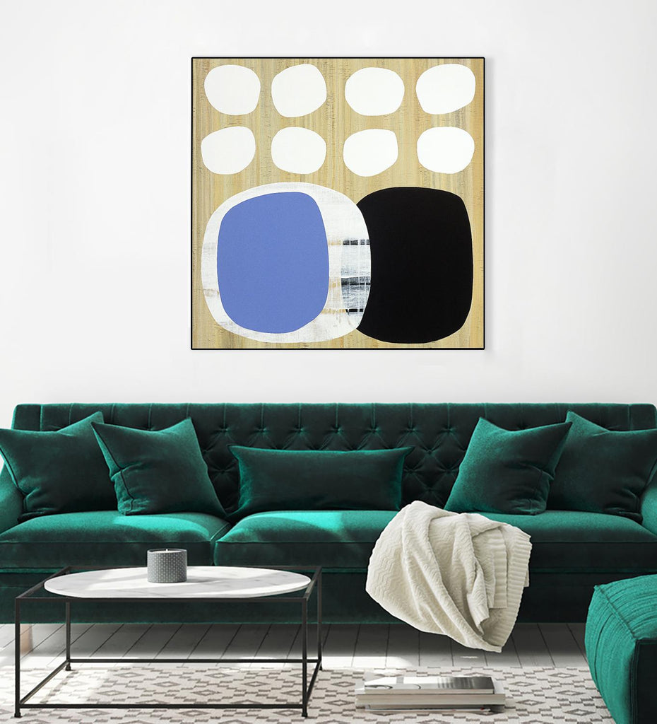 Luna Azul II by Mary Calkins on GIANT ART - blue abstract