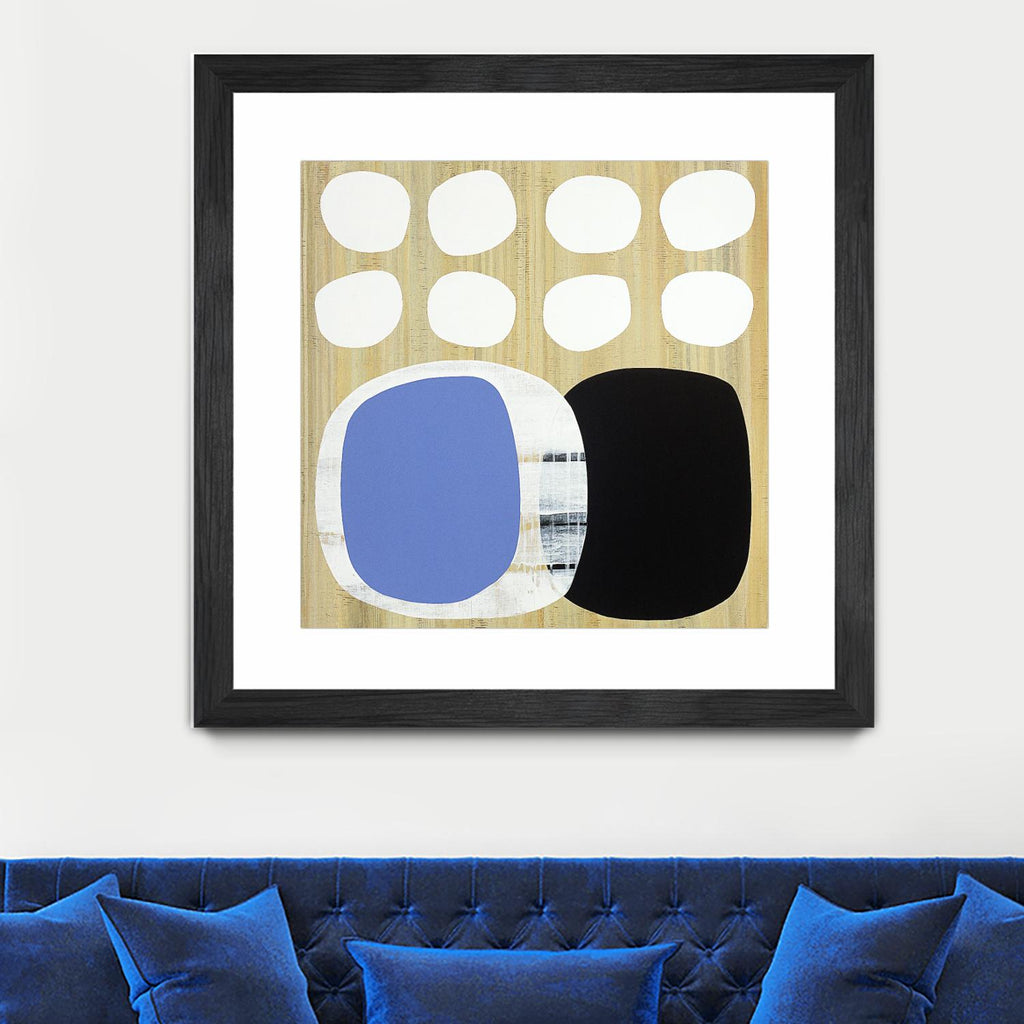 Luna Azul II by Mary Calkins on GIANT ART - blue abstract