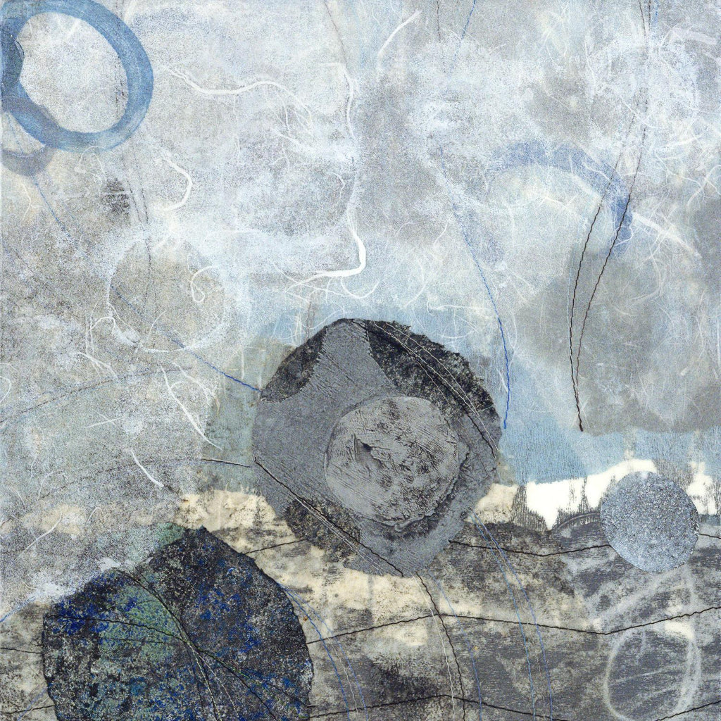 Pathways II : Wave de David Owen Hastings sur GIANT ART - abstrait bleu