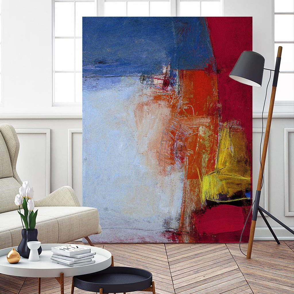 Shoreline by Charlotte Foust on GIANT ART - blue abstract