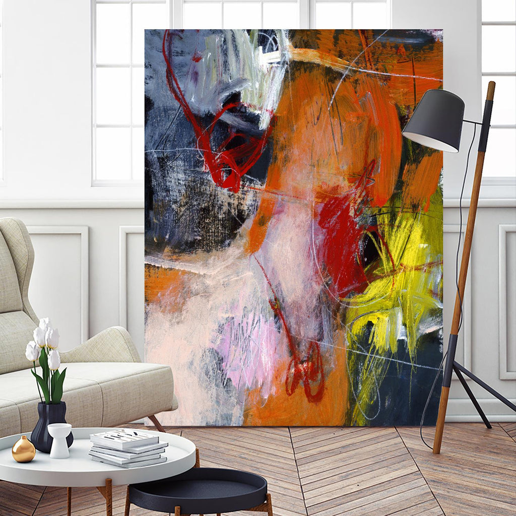 Flurry by Charlotte Foust on GIANT ART - orange abstract