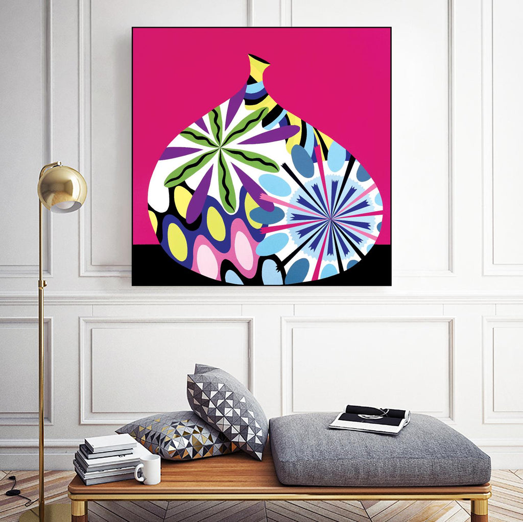 Hot House Flowers I by Mary Calkins on GIANT ART - black abstract