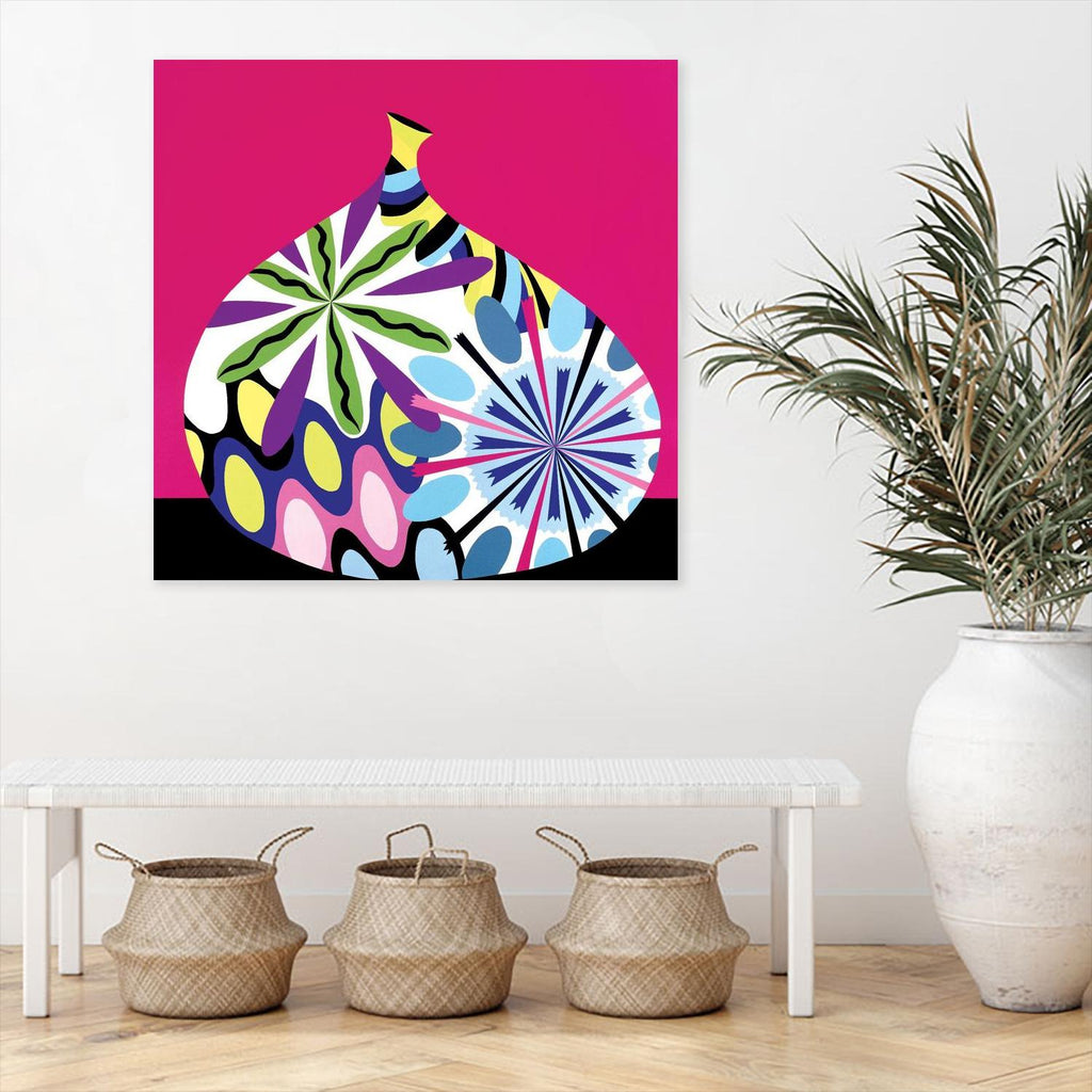 Hot House Flowers I by Mary Calkins on GIANT ART - black abstract