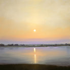 River Sunset by Matthew Hasty on GIANT ART - yellow landscape