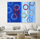 Space I by Lee Crew on GIANT ART - red abstract