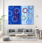 Space I by Lee Crew on GIANT ART - red abstract