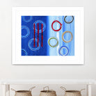 Space I by Lee Crew on GIANT ART - red abstract