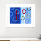 Space I by Lee Crew on GIANT ART - red abstract