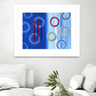 Space I by Lee Crew on GIANT ART - red abstract