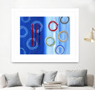 Space I by Lee Crew on GIANT ART - red abstract