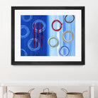 Space I by Lee Crew on GIANT ART - red abstract