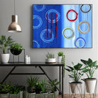 Space I by Lee Crew on GIANT ART - red abstract