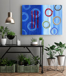 Space I by Lee Crew on GIANT ART - red abstract