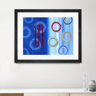 Space I by Lee Crew on GIANT ART - red abstract