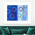 Space I by Lee Crew on GIANT ART - red abstract