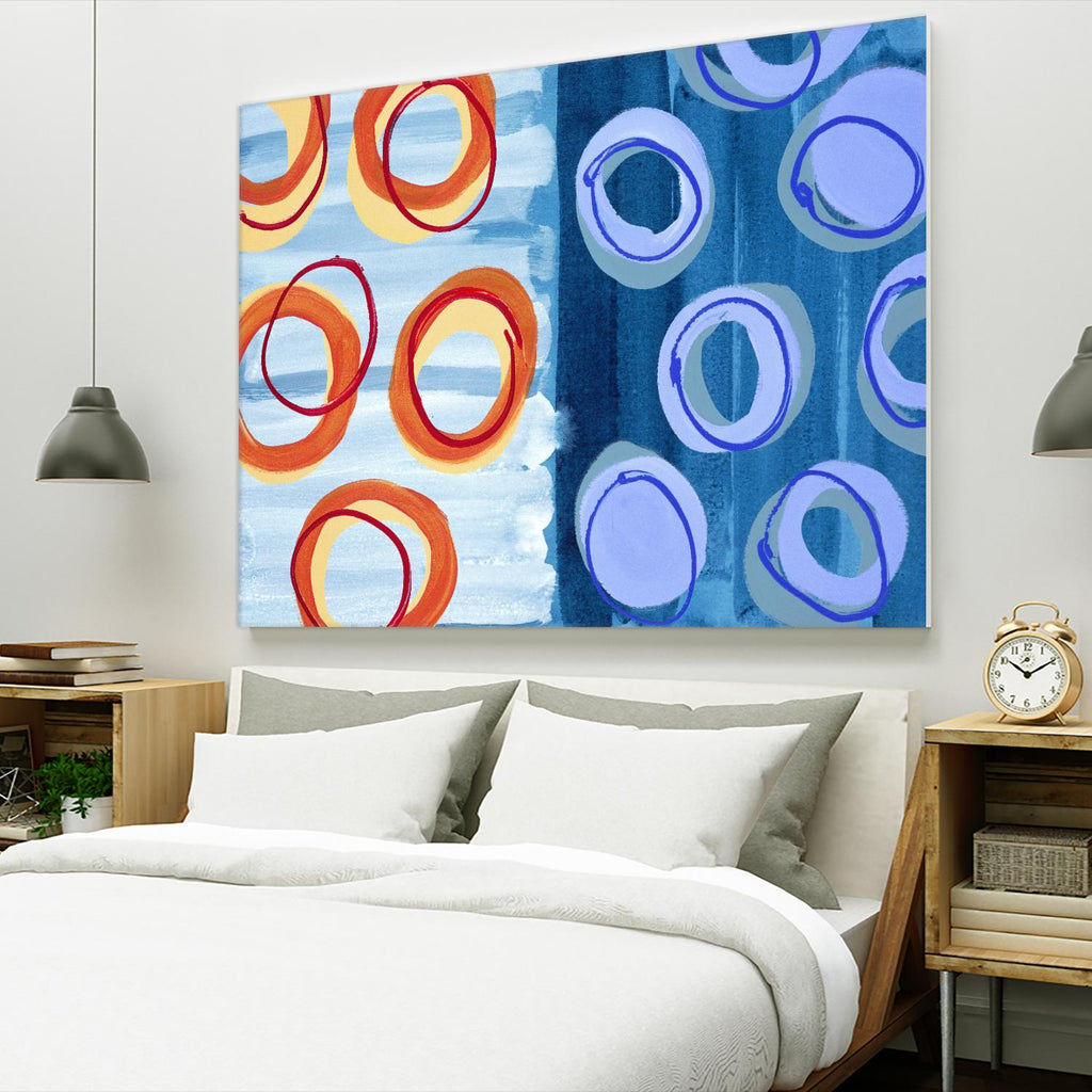 Pacific by Lee Crew on GIANT ART - orange abstract
