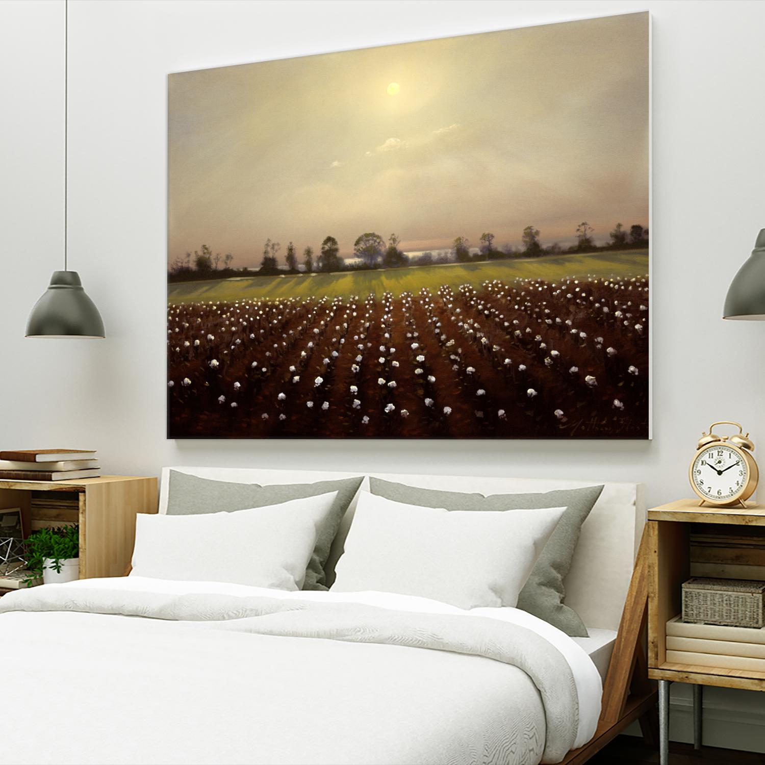 Parhelia: Cotton Field by Matthew Hasty on GIANT ART - green landscape