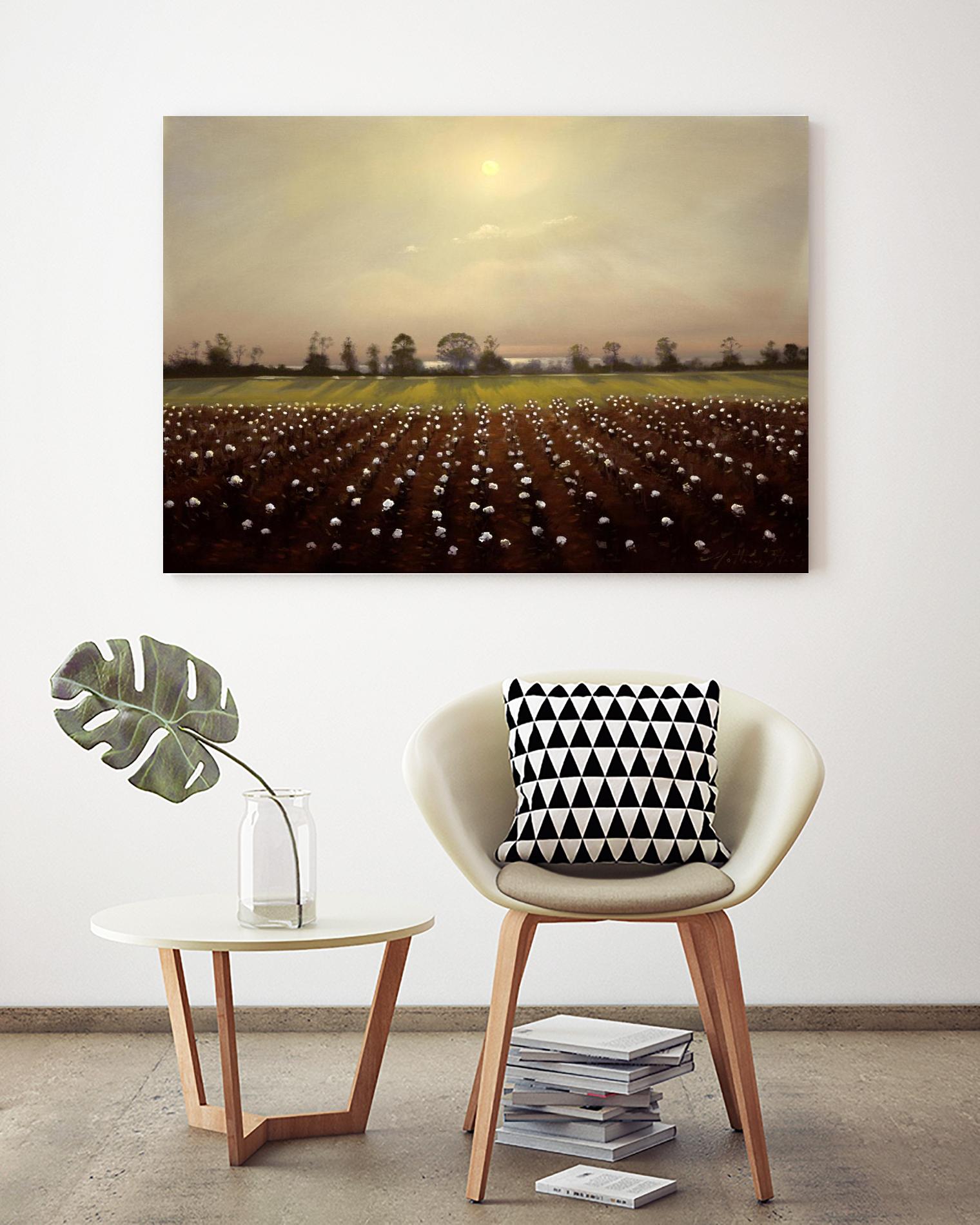 Parhelia: Cotton Field by Matthew Hasty on GIANT ART - green landscape
