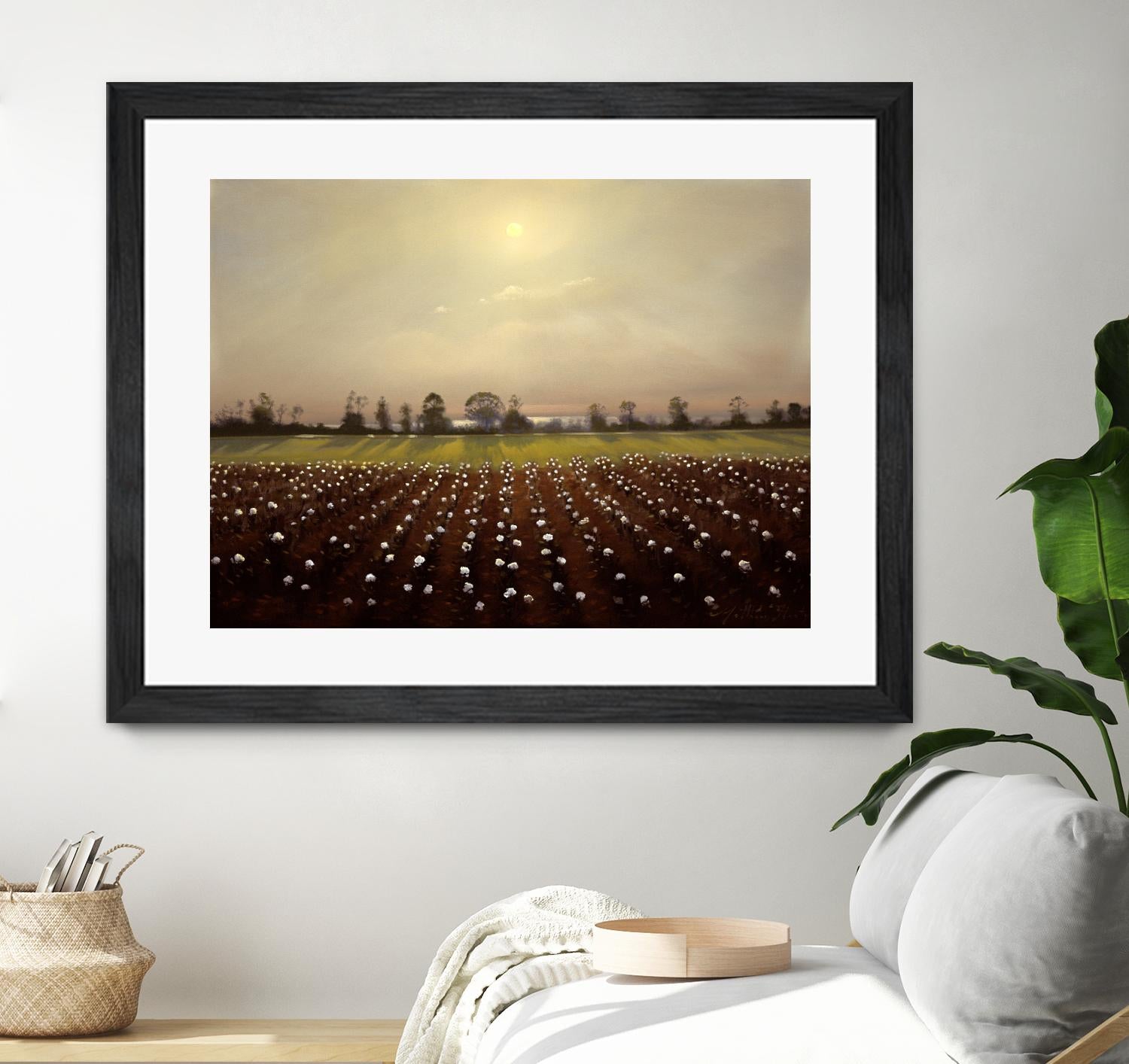 Parhelia: Cotton Field by Matthew Hasty on GIANT ART - green landscape