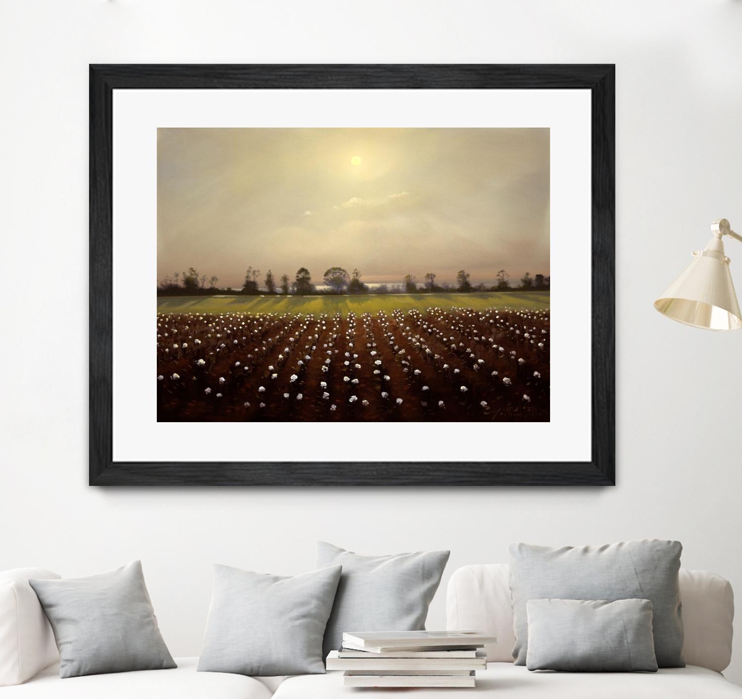 Parhelia: Cotton Field by Matthew Hasty on GIANT ART - green landscape