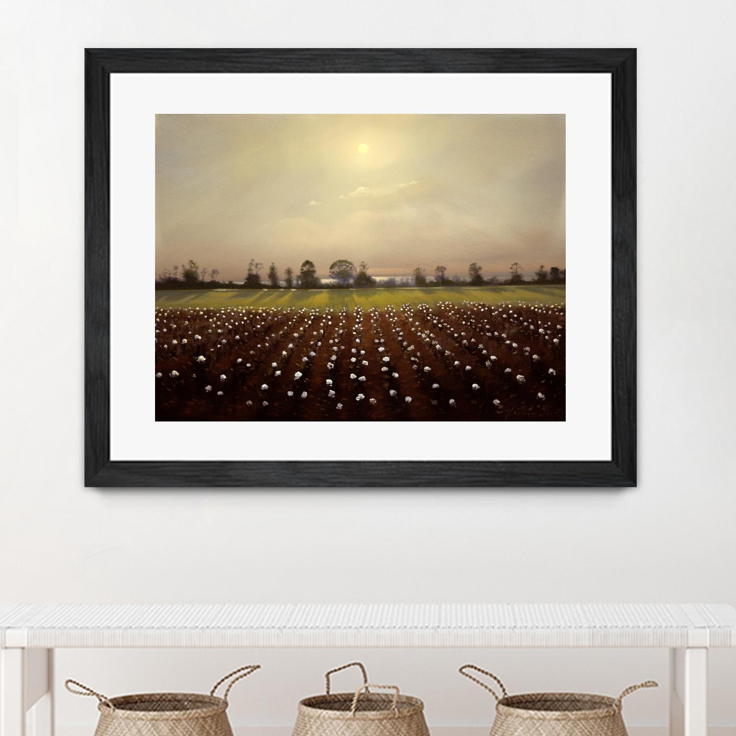 Parhelia: Cotton Field by Matthew Hasty on GIANT ART - green landscape