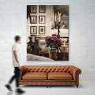 Comfortable Interior 1 by Dennis Carney on GIANT ART - brown architectural