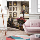 Comfortable Interior 1 by Dennis Carney on GIANT ART - brown architectural