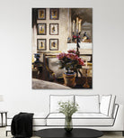 Comfortable Interior 1 by Dennis Carney on GIANT ART - brown architectural