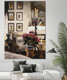 Comfortable Interior 1 by Dennis Carney on GIANT ART - brown architectural