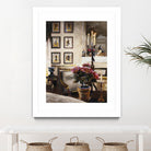 Comfortable Interior 1 by Dennis Carney on GIANT ART - brown architectural