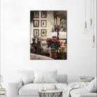 Comfortable Interior 1 by Dennis Carney on GIANT ART - brown architectural