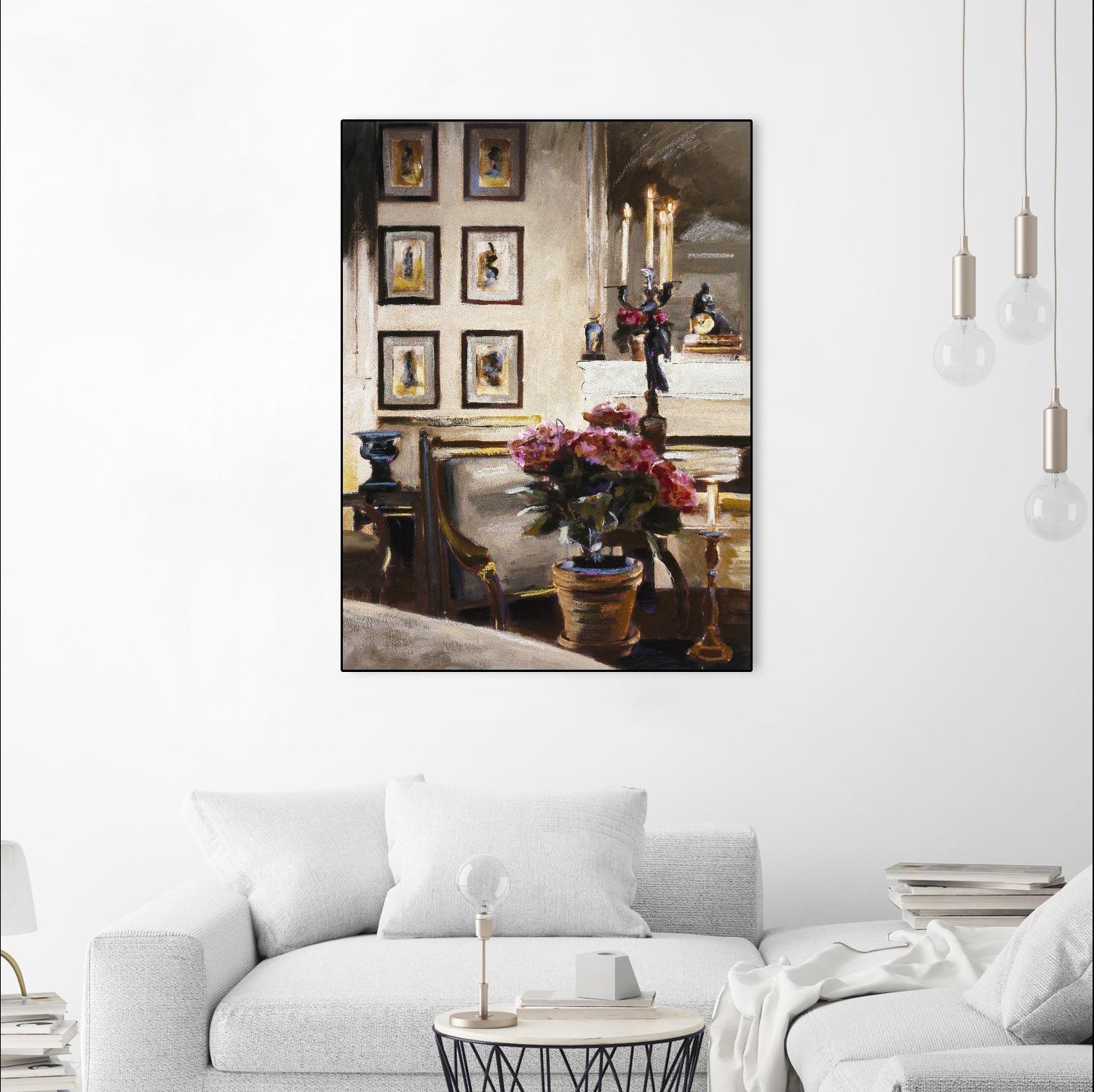 Comfortable Interior 1 by Dennis Carney on GIANT ART - brown architectural