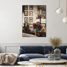 Comfortable Interior 1 by Dennis Carney on GIANT ART - brown architectural