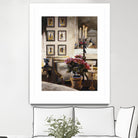 Comfortable Interior 1 by Dennis Carney on GIANT ART - brown architectural